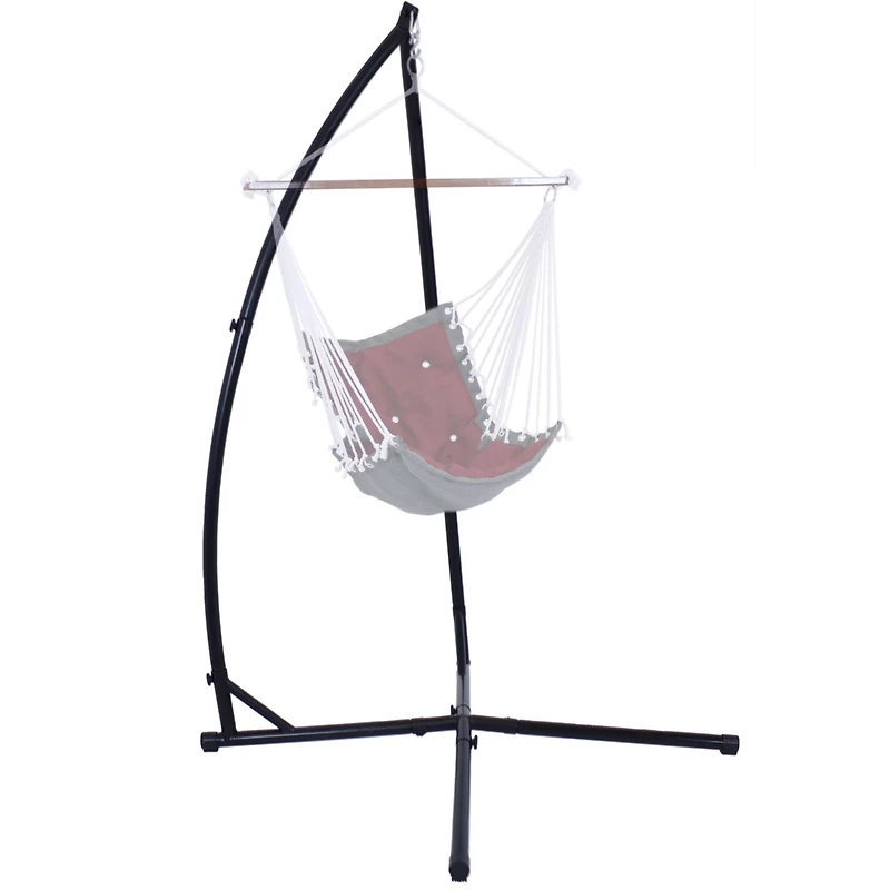 Durable Outdoor Metal X-Stand Only for Hanging Hammock Chair - 250 lb Weight Capacity