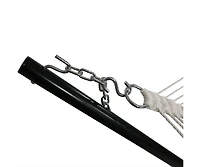 2-Person Quilted Double Hammock with Spreader Bars with Freestanding Stand - 400 lb Weight Capacity/12' Stand