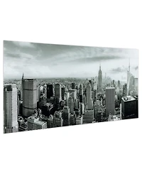 Empire Art Direct My New York Frameless Free Floating Tempered Art Glass Wall Art by Ead Art Coop, 36" x 72" x 0.2"
