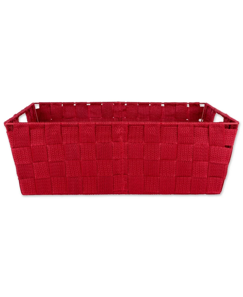 Design Imports Nylon Bin Basketweave Trapezoid Set of 2