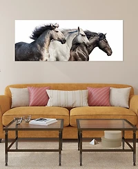Empire Art Direct Trilogy 1 Frameless Free Floating Tempered Glass Panel Graphic Wall Art, 24" x 63" x 0.2"