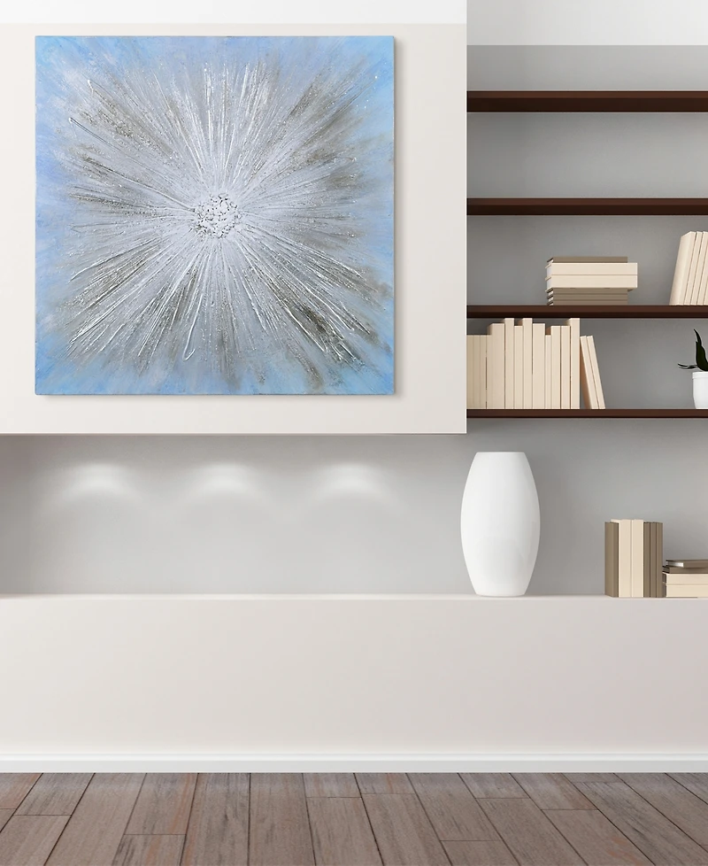 Empire Art Direct Supernova Textured Metallic Hand Painted Wall Art by Martin Edwards, 36" x 36" x 1.5"