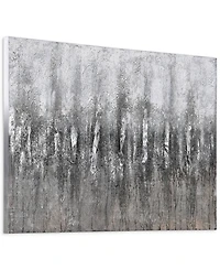 Empire Art Direct Gray Frequency Textured Metallic Hand Painted Wall Art by Martin Edwards, 30" x 40" x 1.5"