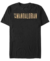 Fifth Sun Star Wars The Mandalorian Simple Logo Short Sleeve Men's T-shirt
