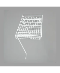 Household Essentials Rear Display Over-The-Washer Storage Shelf to Organize and Store Laundry Room Supplies, White