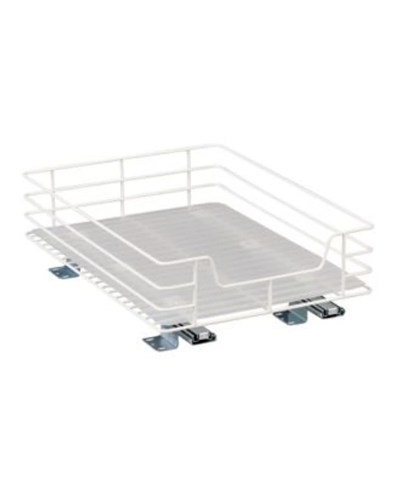 Household Essentials Glidez 1-Tier Steel Pull-Out Cabinet Organizer