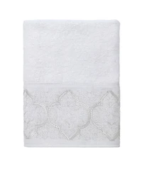 Avanti Scottsdale Scroll Border Cotton Washcloth, 13" x 13"
