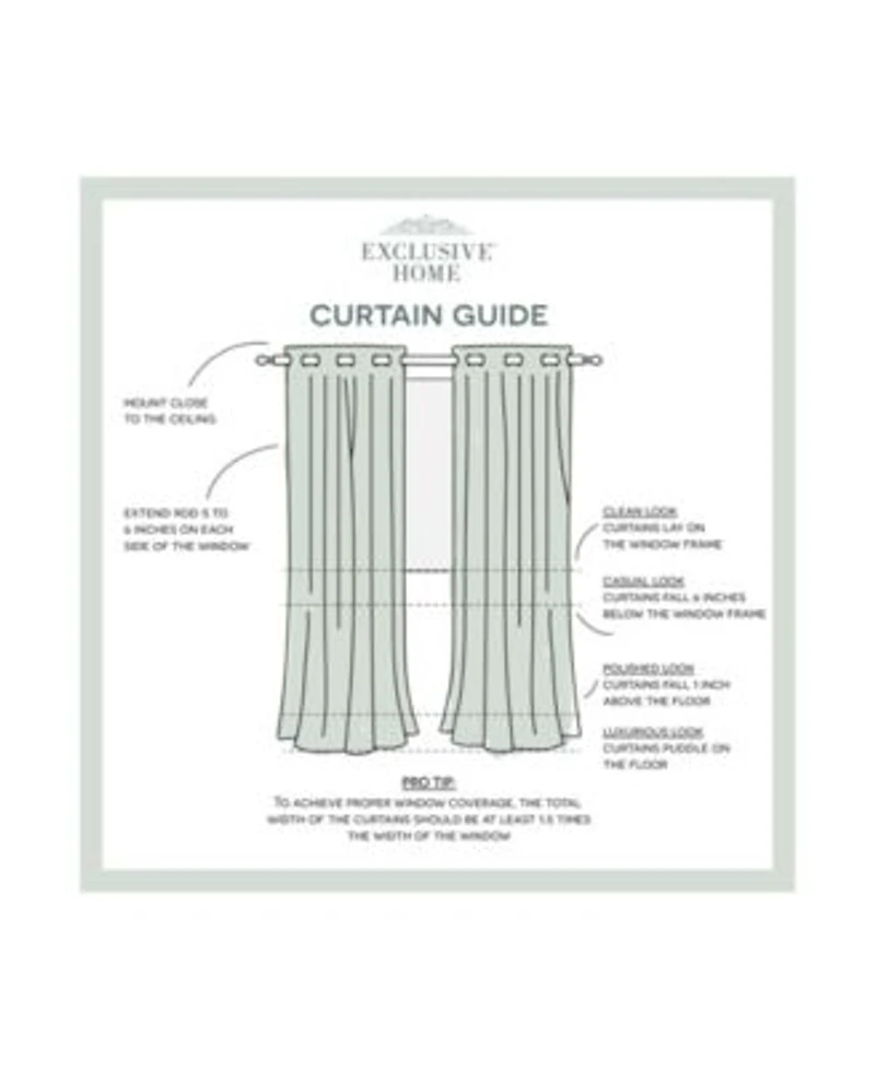 Exclusive Home Curtains Academy Total Blackout Grommet Top Curtain Panel Pair