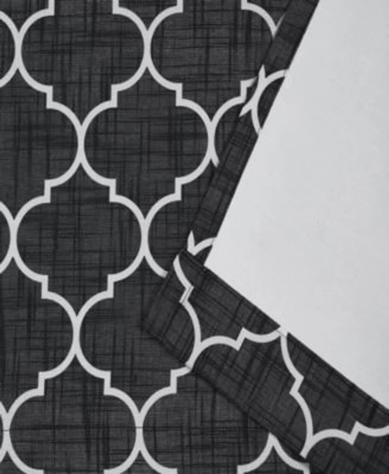 Exclusive Home Curtains Bensen Trellis Blackout Grommet Top Curtain Panel Pair Set Of 2