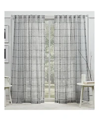 Lauren Ralph Rubin Back Tab Rod Pocket Sheer Curtain Panel