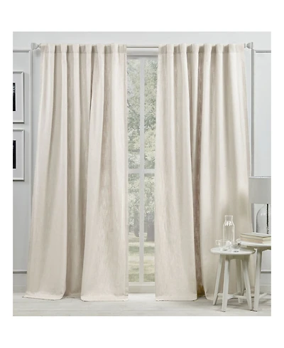 Lauren Ralph Lauren Vienna Light Filtering Back Tab Rod Pocket Curtain Panel, 54" x 108"