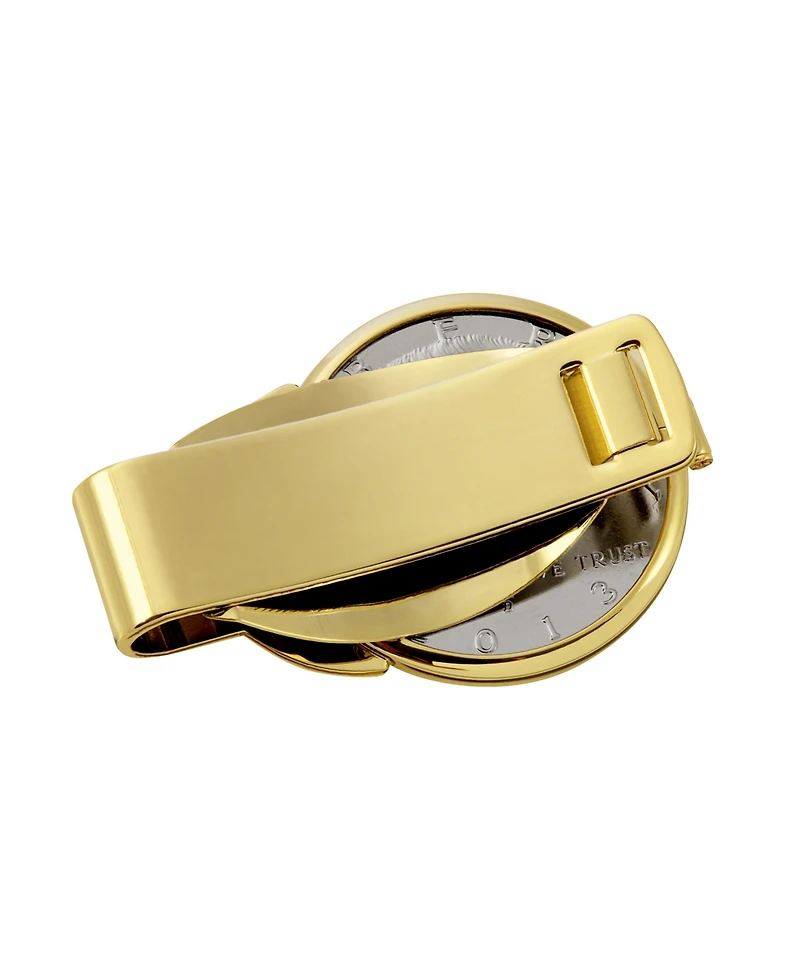 Men's American Coin Treasures Selectively Gold-Layered Presidential Seal Half Dollar Coin Money Clip