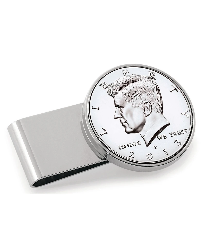 Men's American Coin Treasures Jfk Half Dollar Stainless Steel Coin Money Clip