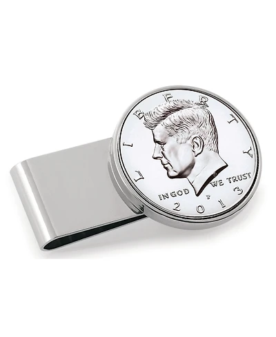 Men's American Coin Treasures Jfk Half Dollar Stainless Steel Coin Money Clip