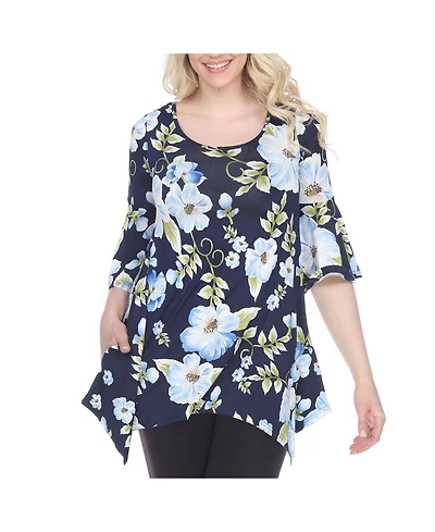 White Mark Women's Blanche Tunic Top
