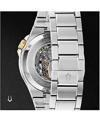 Bulova Men's Automatic Maquina Stainless Steel Bracelet Watch 46mm