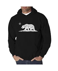 La Pop Art Men's California Dreamin Word Hooded Sweatshirt