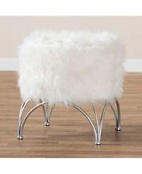 Furniture Celia Modern and Contemporary Upholstered Ottoman