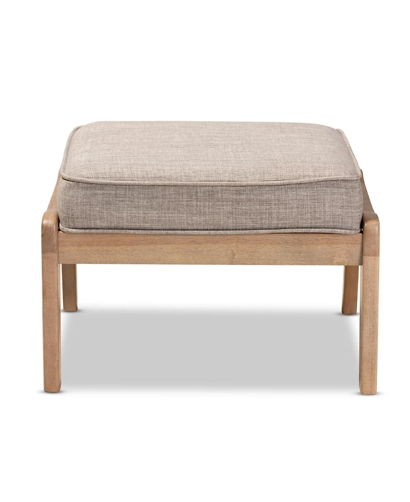 Furniture Sigrid Mid-Century Modern Upholstered Ottoman