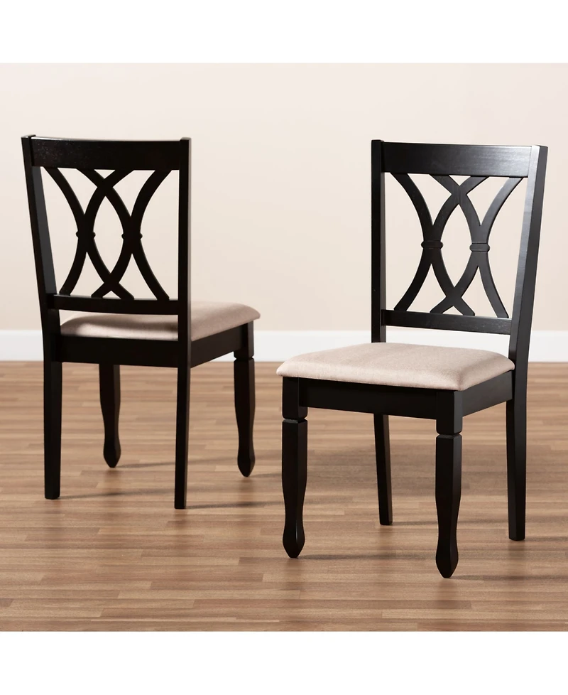 Furniture Reneau Transitional 2 Piece Dining Chair Set with Seat