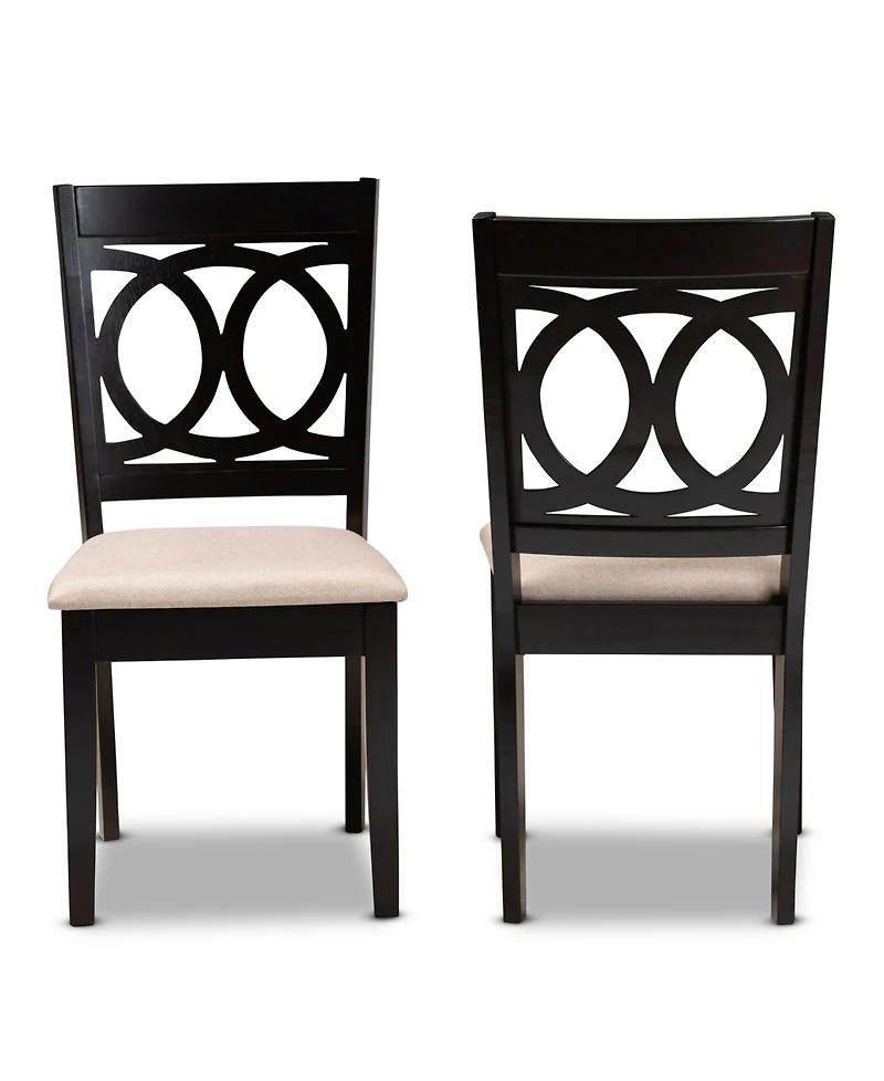 Furniture Lenoir Transitional 2 Piece Dining Chair Set with Seat
