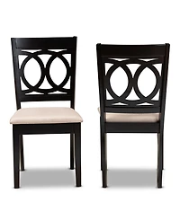 Furniture Lenoir Transitional 2 Piece Dining Chair Set with Seat