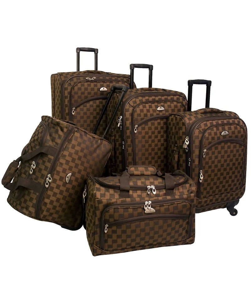 American Flyer Madrid 5 Piece Spinner Luggage Set