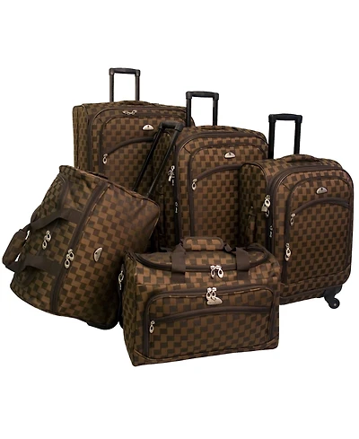 American Flyer Madrid 5 Piece Spinner Luggage Set