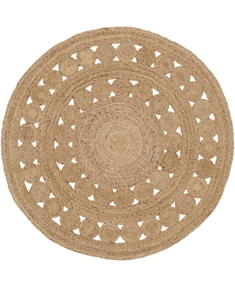 Closeout! Surya Sundaze Sdz-1008 Wheat 5' x 5' Round Area Rug