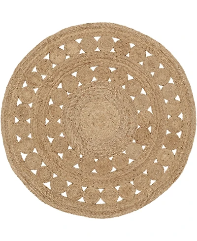 Closeout! Surya Sundaze Sdz-1008 Wheat 5' x 5' Round Area Rug
