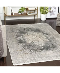 Surya Solar Sor-2305 Charcoal 5' x 7'6" Area Rug