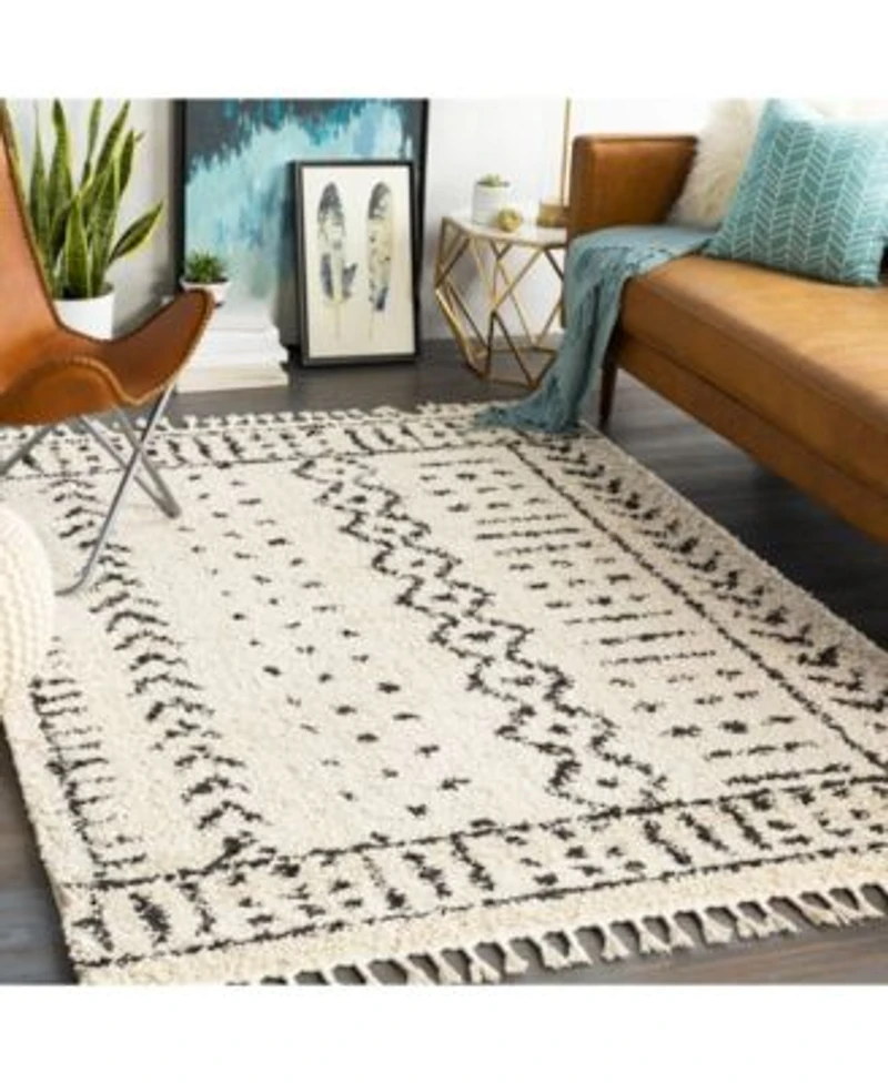 Livabliss Berber Shag Bbe 2311 Charcoal Area Rug