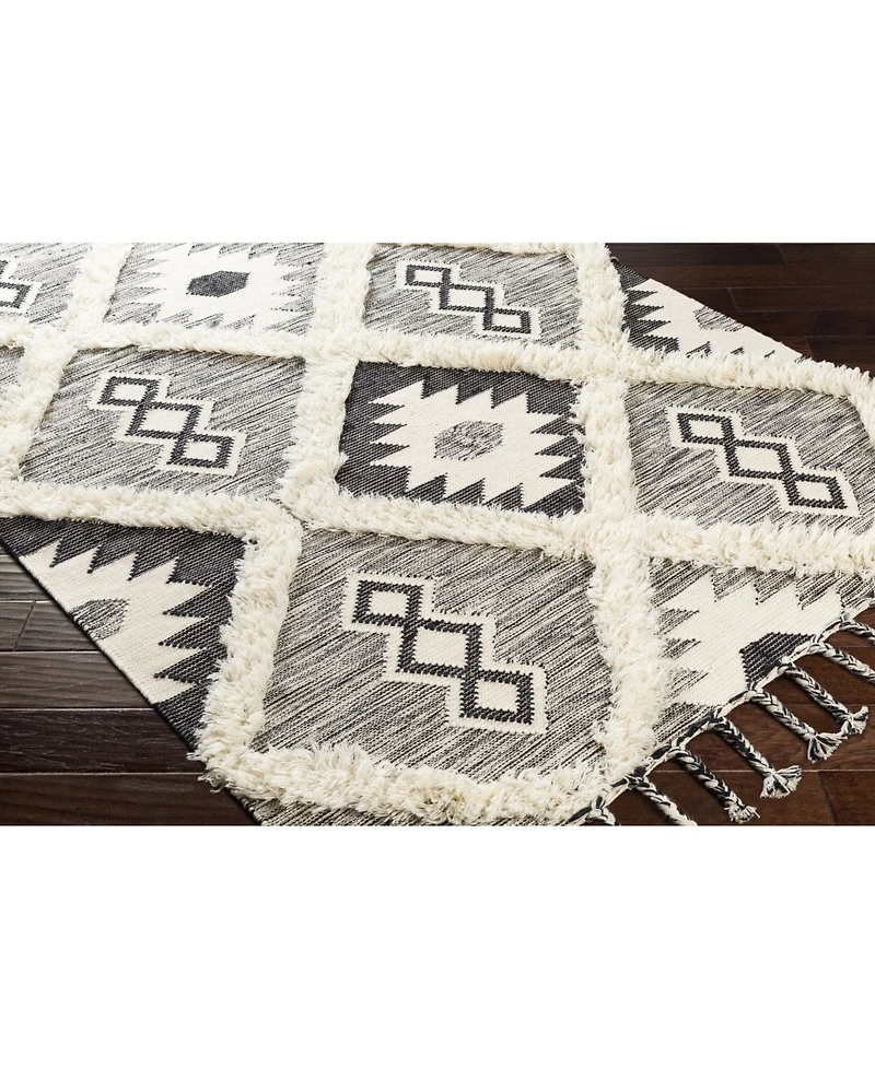 Closeout! Livabliss Apache Apa-2303 Black 6' x 9' Area Rug