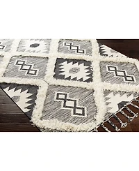 Closeout! Livabliss Apache Apa-2303 Black 6' x 9' Area Rug