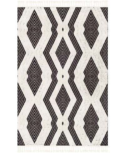 Livabliss Azilal Azi-2300 Black 5'3" x 7'3" Area Rug