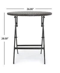 Noble House Malaga Outdoor 3 Piece Bistro Set with Cushions