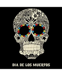 La Pop Art Men's Premium Word T-Shirt - Dia De Los Muertos