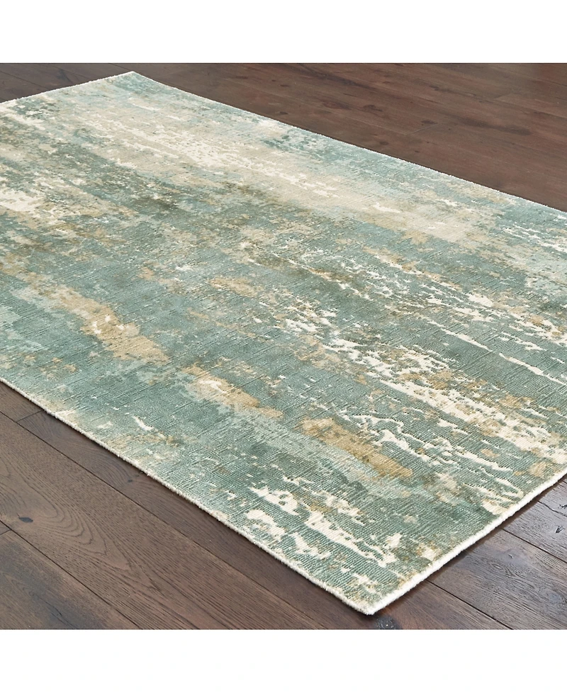 Oriental Weavers Formations FOR02 Blue 8' x 10' Area Rug
