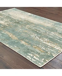 Oriental Weavers Formations FOR02 Blue 8' x 10' Area Rug