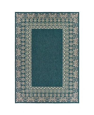 Oriental Weavers Latitude 1503B Blue 5'3" x 7'3" Outdoor Area Rug