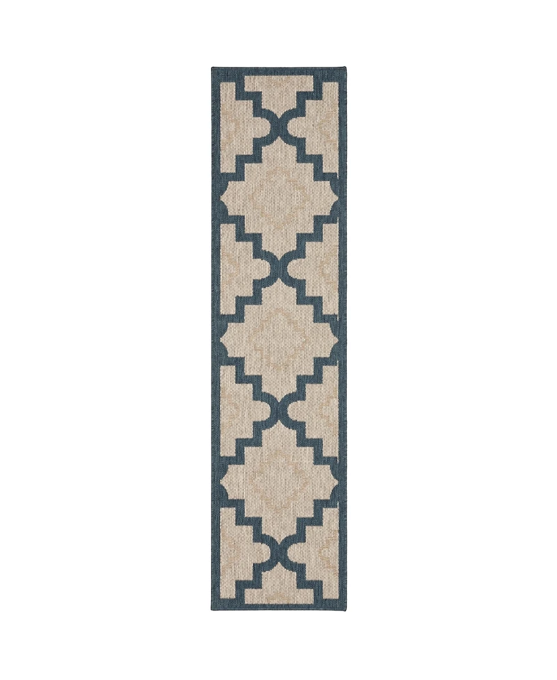 Oriental Weavers Latitude 804I3 Gray 1'10" x 7'6" Runner Rug