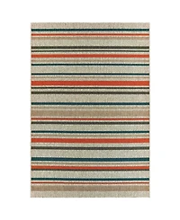 Oriental Weavers Latitude 602W3 Gray 5'3" x 7'3" Outdoor Area Rug