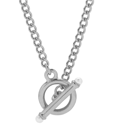 brook & york Stella Pearl Toggle Chain Necklace