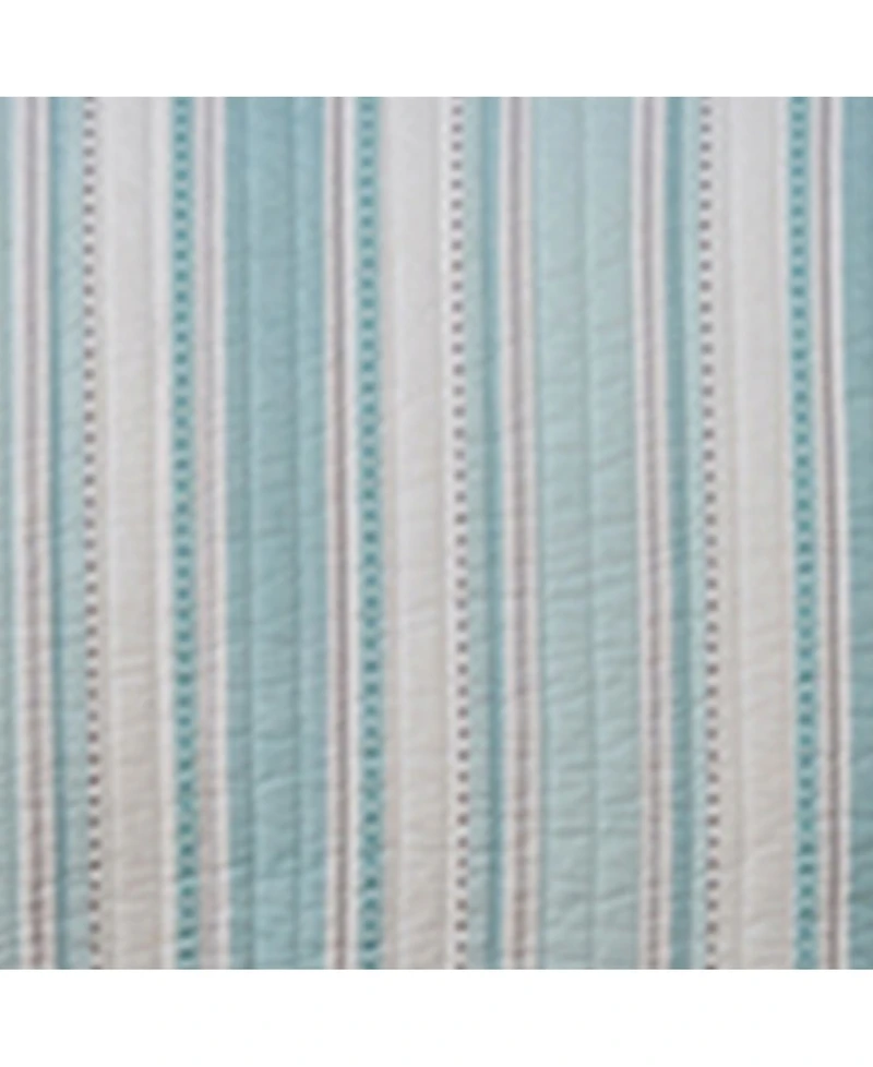 Levtex Cape Coral Stripe Reversible -Pc. Quilt Set