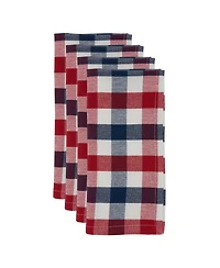 Saro Lifestyle Gingham Check Napkin Set of 4