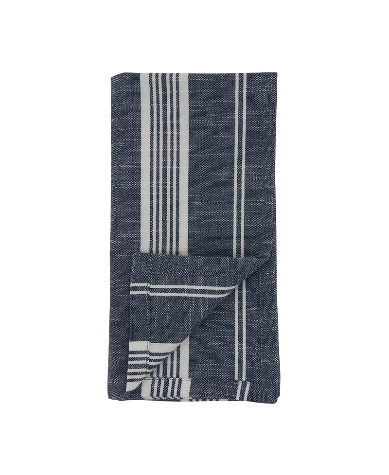 Saro Lifestyle Striped Napkin Set of 4