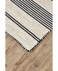 Feizy Duprine R0560 Black 4' x 6' Area Rug