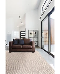 Feizy Enzo R8737 Ivory 3'6" x 5'6" Area Rug