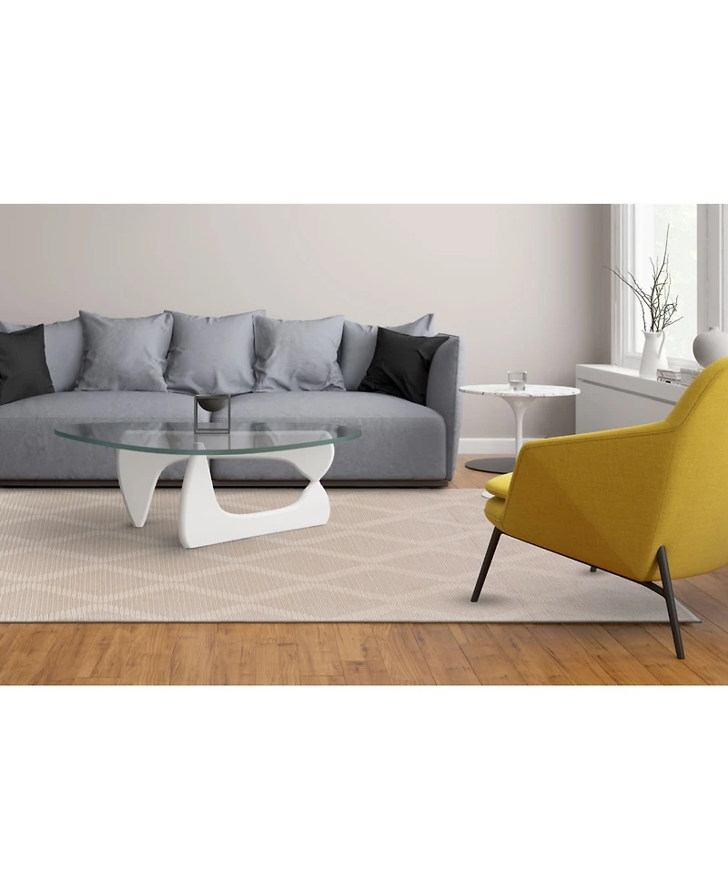 Feizy Prasad R3678 Cream 1'8" x 2'10" Area Rug