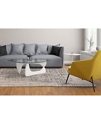 Feizy Prasad R3683 Gray 1'8" x 2'10" Area Rug